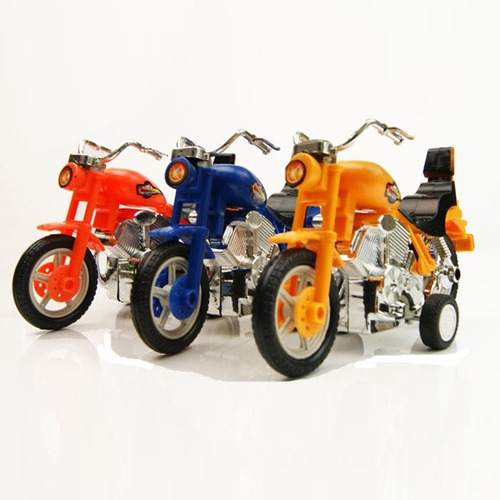 Brinquedo Miniatura De Motocicleta - Fricção - 3 Unidades