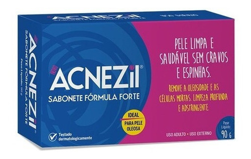 Acnezil Sabonete Formula Forte 90g Limpeza Profunda
