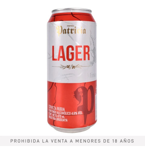 Lata Cerveza Patricia 473 Cc Oferta