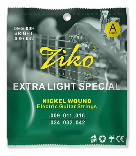 Cuerdas Para Guitarra Electrica Marca Ziko