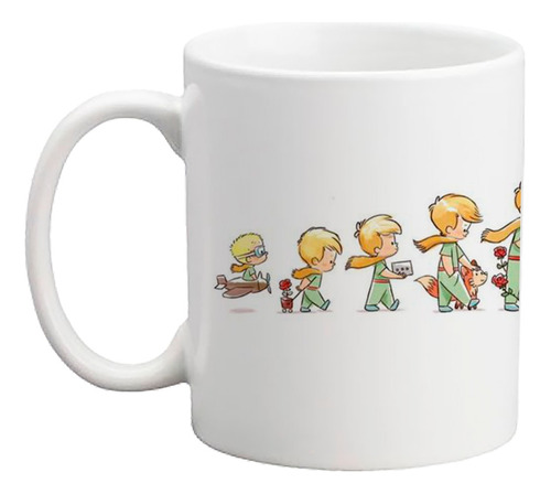 Taza Sublimada Diseño El Principito Y Sus Pasos