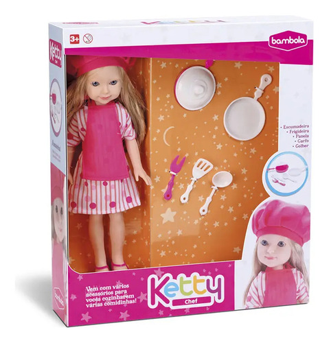Boneca Ketty - Chef - Bambola