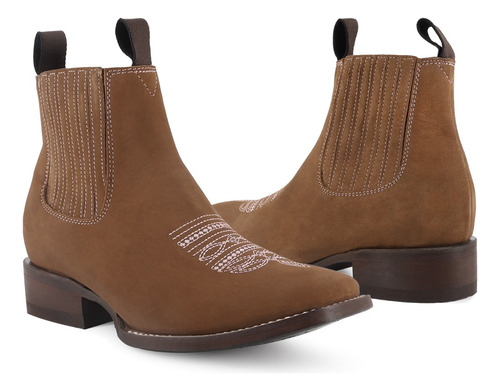 Botin Vaquero Para Dama Autentico Res Miel
