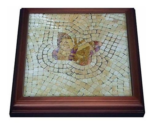 3drose Trv Trivet De Mariposa De Mosaico Real Con Ba