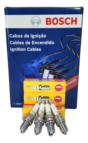Cables De Bujias+bujias Fiat Palio Siena Punto 1.4 Fire 8v.