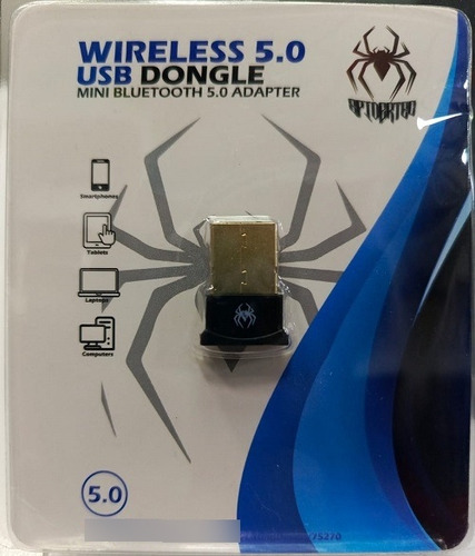 Adaptador Spidertec Bluetooth Dongle 5.0 Usb 
