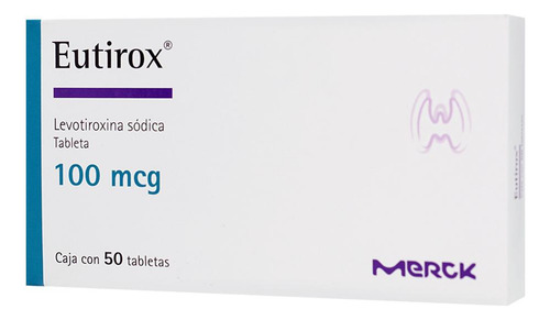 Eutirox Tabletas 100 Mcg, 50 Tabletas