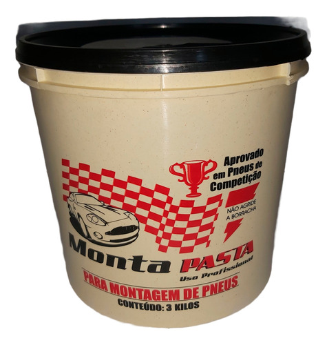 Pasta Montar Lubrificante P Montagem Pneus 3 Kg - Monta Mt3