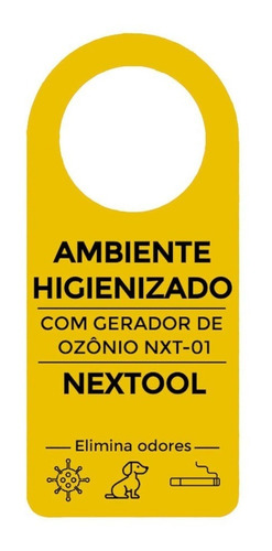 Aviso De Porta Nextool - Oxi Sanitização - Ozônio 60pçs