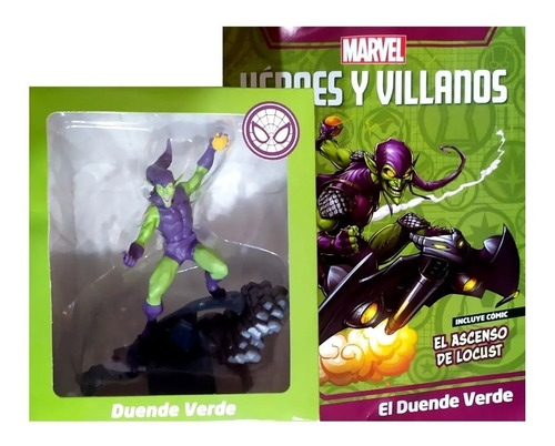  Héroes Y Villanos Marvel + Figura  N° 2 Duende Verde