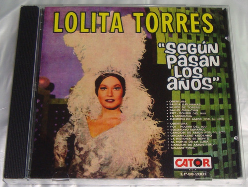 Lolita Torres Segun Pasan Los Años Cd Bajado De Lp / Kktus
