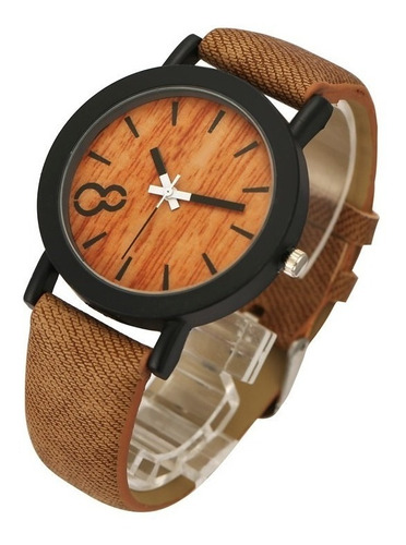 Reloj Cuero Replica Madera Originales Hombre Moda Deportivo