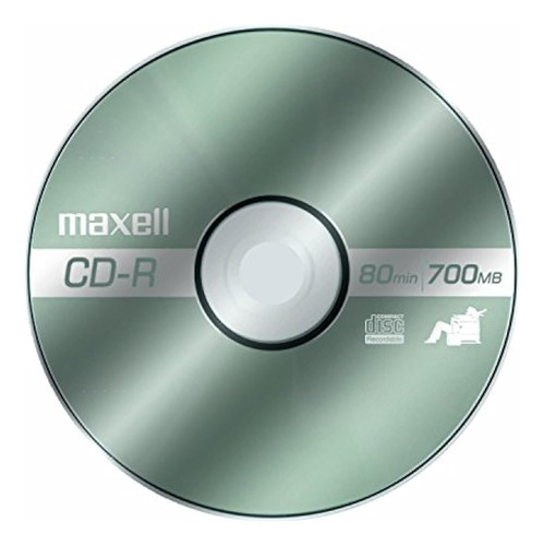 Maxell Max648250 Cd De Medios Grabables, Cd-r, 48x, 700 Mb, 