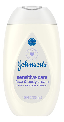 Johnson's Sensitive Care Crema Facial Y Corporal Para Bebes,