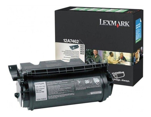 Tóner negro 05300 para Lexmark 12a7462