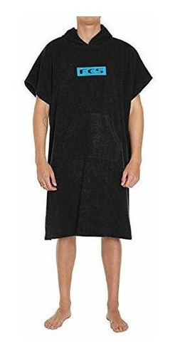 Poncho De Toalla Color Negro Fcs