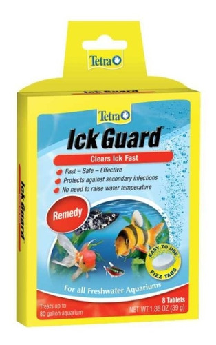 Ick Guard Tetra X 8 Pastillas Contra Punto Blanco Enfermedad