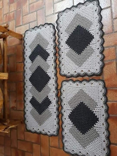 Imagem 1 de 1 de Jogo De Cozinha Croche