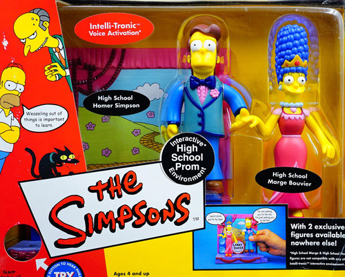 Playmates The Simpsons High School Prom Homer & Marge