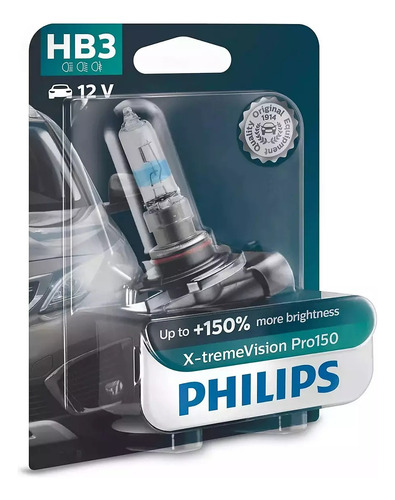 Ampolleta Hb3 9005 60w 150% +brillo X-tremevision Philips