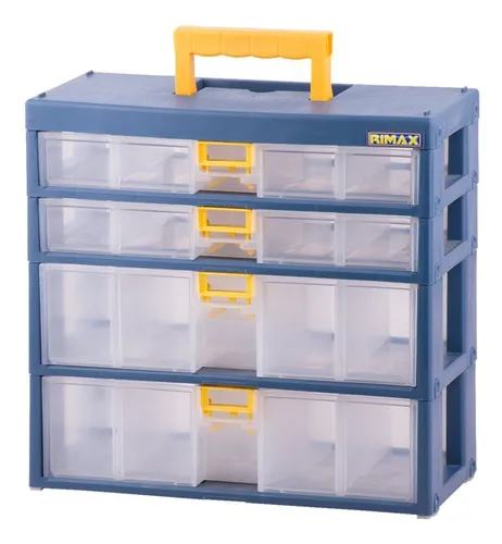 Organizador Gavetas Negro Caja Tornillos Y Remaches