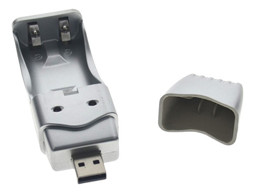 Cargador Usb Para 2 Pilas Aa Aaa Ni-cd Ni-mh