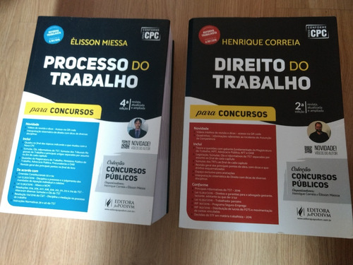 Livro Direito Do Trabalho + Proc. Do Trabalho 2017