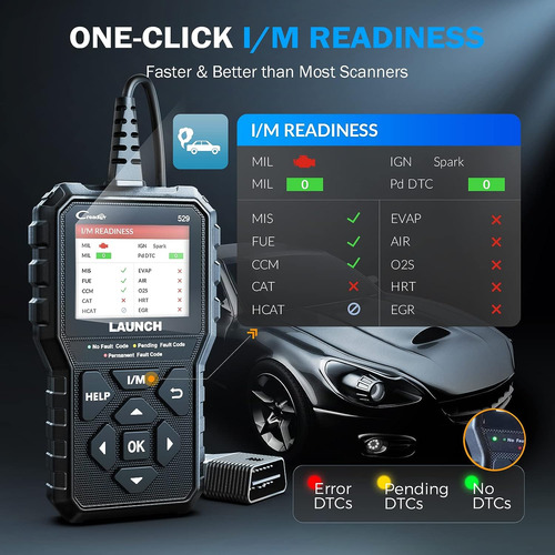 Escáner Obd2 Cr529 I/m Un Clic, Lector De Código Obdi...
