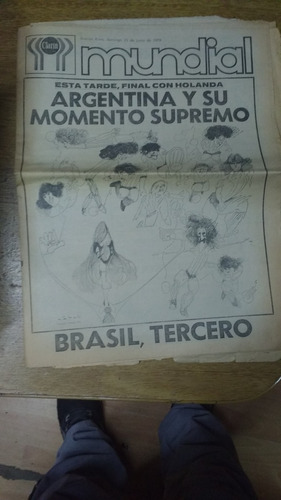 Clarin Deportivo Mundial 1978 25 Junio  Argentina Supremo