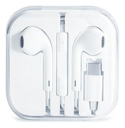 Audifonos Alambricos Premium Tipo C/ Excelente Calidad Color Blanco