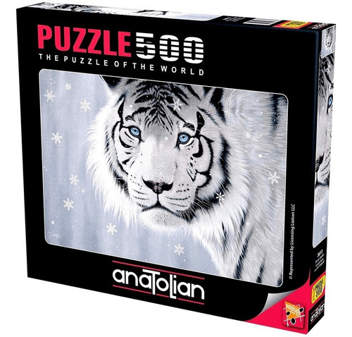 Tigre Ojos Azul Cristal Puzzle 500 Pz Anatolian 48x33cm