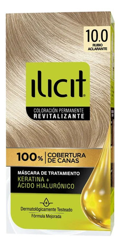 Ilicit Tintura  10 Rubio aclarante  67.5 mL  45 g