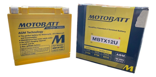 Bateria Motobatt Mbtx12u 