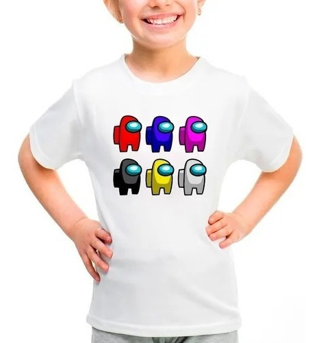 Playera Camiseta Moda Niña Niño Among Us Personajes 