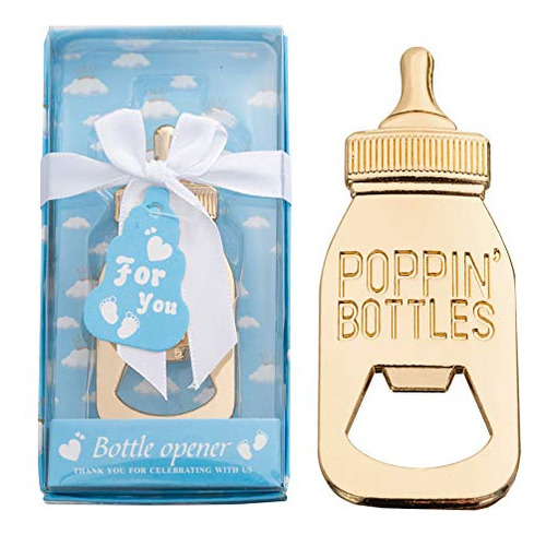 Abridor De Botellas Poppin Baby Shower (azul, 24)