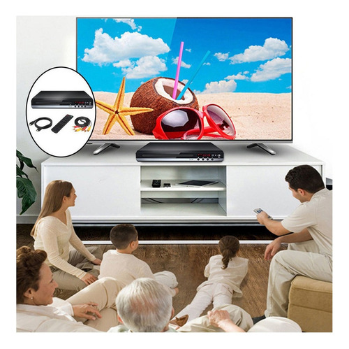 Reproductor De Dvd Para Tv Compact Uhd 1080p Reproductor