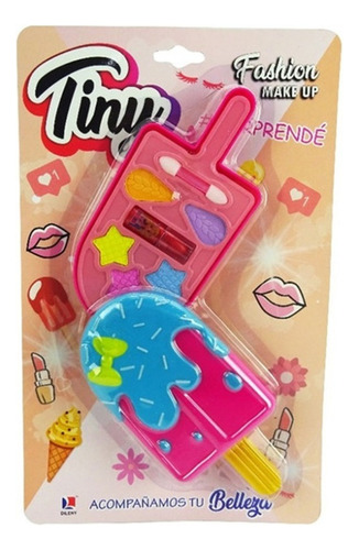 Juego Maquillaje Infantil Helado Blister Make Up Cosmetico