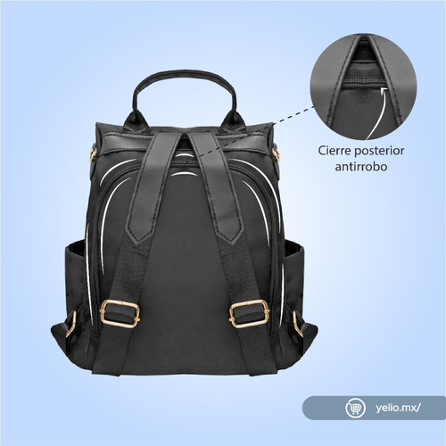 Imagen 7 de 10 de Mochila Para Mujer Impermeable Antirrobo Bolsa Para Dama