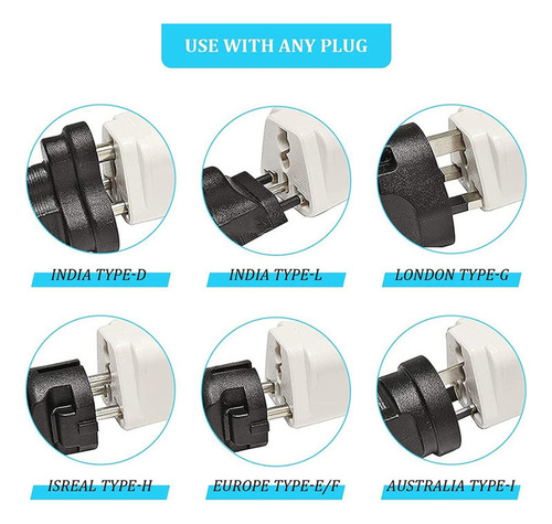 Adaptador De Enchufe Universal De 4 Piezas, De Europeo A Ame