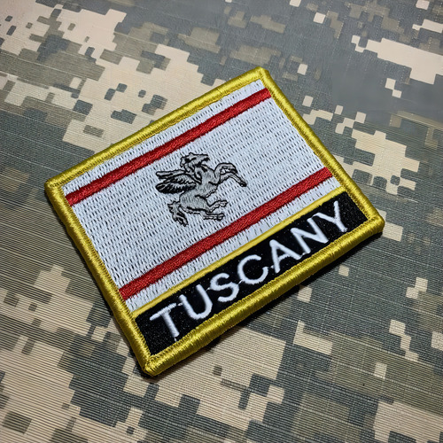 Parche bordado con la bandera de la Toscana BE0229NV01, contacto cercano