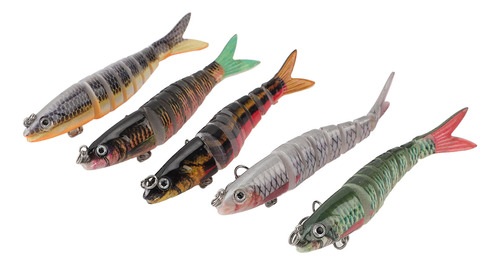 Señuelos De Pesca Lifelike Swimbait, 5 Unidades, Para Agua D