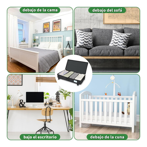 Organizador De Almacenamiento De La Cama Contenedores