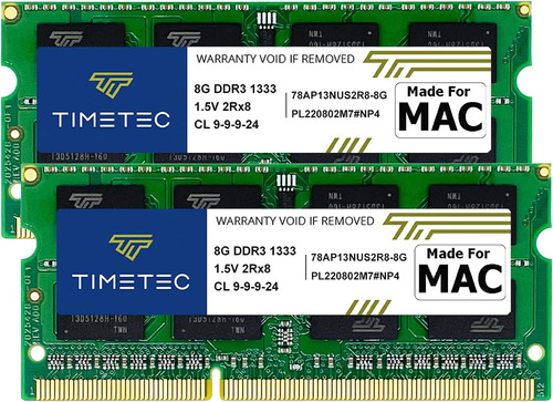 Timetec 16gb 8gbx2 Ddr3 1333mhz iMac Macbook Pro Mac