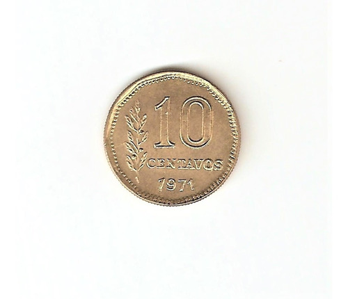 Monedas Argentinas 10 Centavos De 1971, Sin Circular