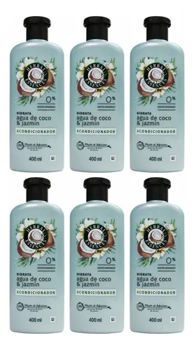 Acondicionador Herbal Essences Coco Jazmín 400ml 6 Unidades