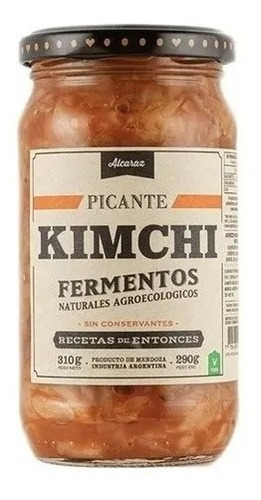 Kimchi Picante Fermentos Alcaraz Recetas De Entonces 310g Dw