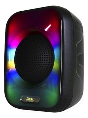 Bocina Bluetooth 4 Pulgadas Radio Fm Conexión Tws Y Luz Led Color Negro