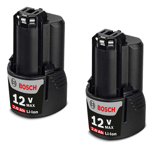 Cargador De Batería Gal12v-20 Y 2 Baterías Bosch 12v 2,0ah