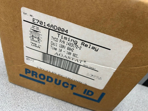 New In Box Agastat 120v. 10-100 Sec. Timer E7014ad004 Ty Zzb