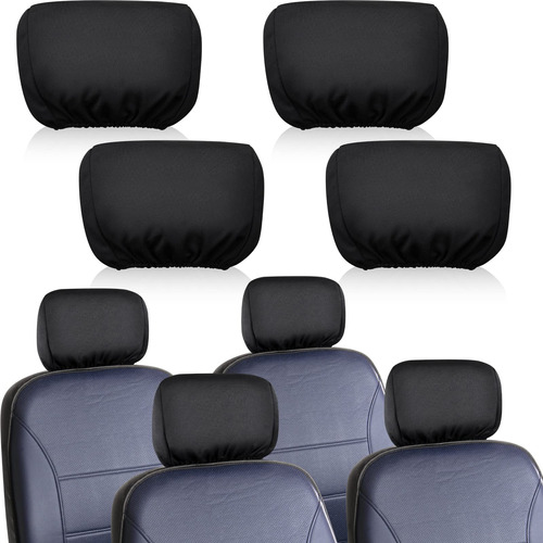 Tallew 4 Pcs Universal Car Headrest Cover Soft Car Seat Head